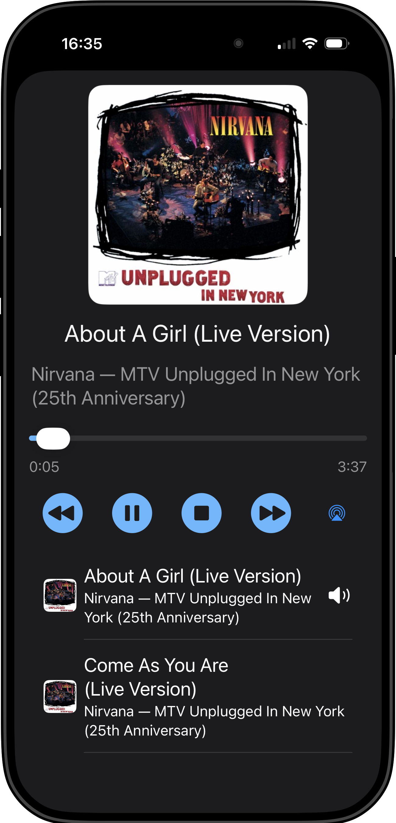 Audio format and metadata support in Off-Grid Music Player